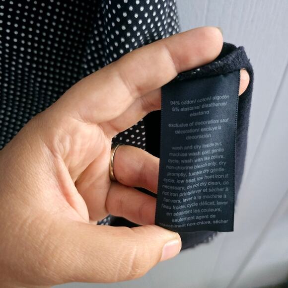 Tommy Hilfiger Polka Dot Polo Tank Top size Medium Embroidered Logo Feminine - Picture 6 of 9